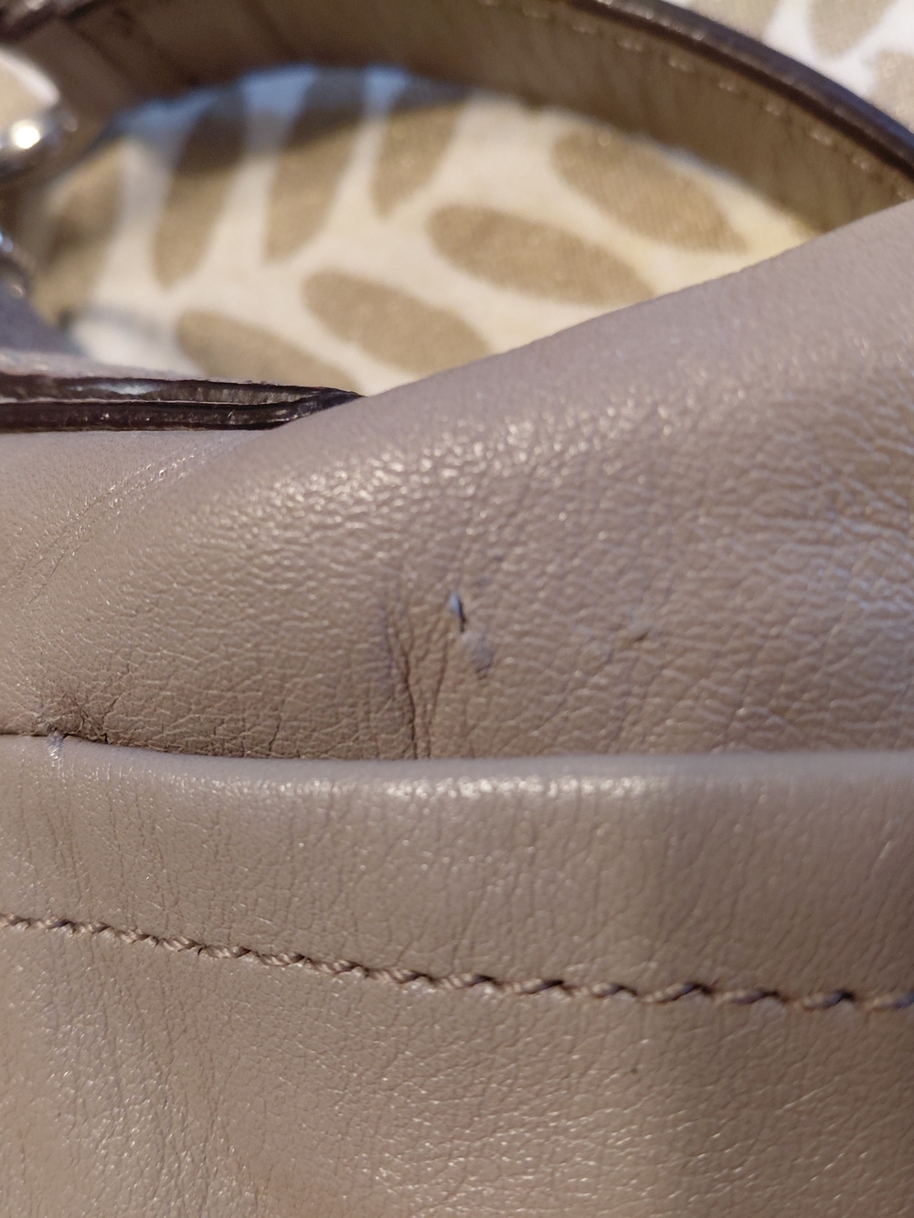 Coach Small Gray Kristin Hobo Leather Purse Handbag 19292 - Picture 10 of 10